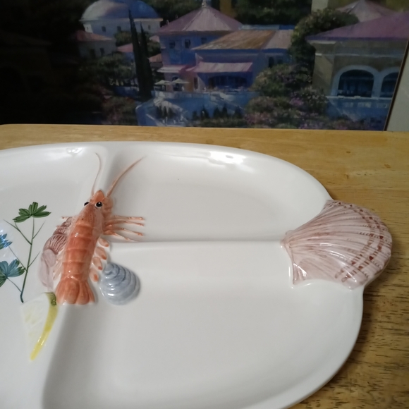 Rare Lord&Taylor Platter Oval Japanese Vintage Seafood Serving Porcelain Platter - Picture 6 of 16